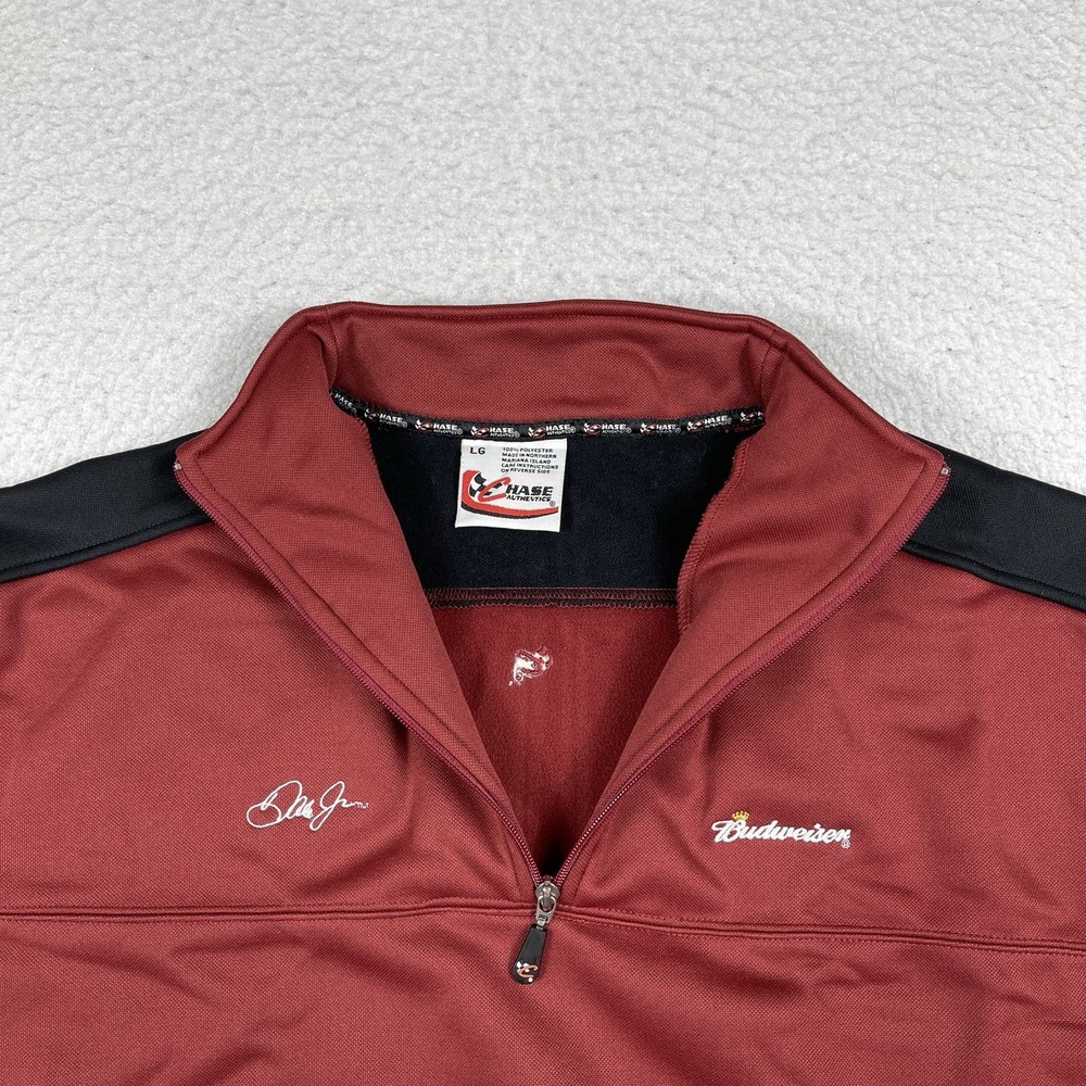 Chase Authentics Pullover Mens Large Dale Earnhardt Jr 8 Nascar Racing 1/4 Zip - Picture 4 of 14